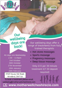 Motherwell Cheshire Wellbeing Days 2020